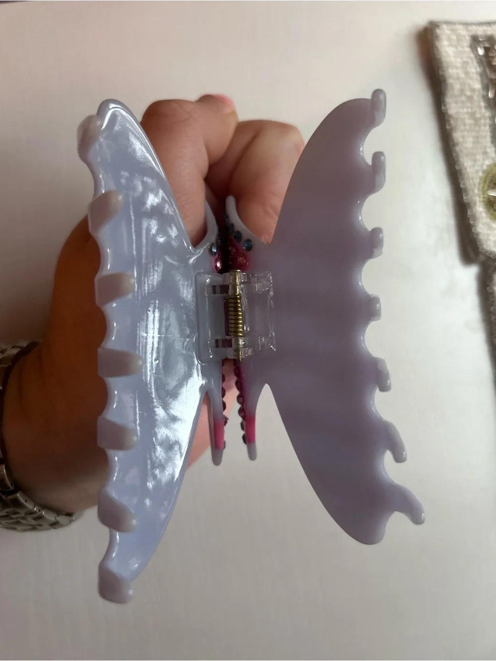 RARE Emi Jay Ice Princess Big Effing Clip in Sweet Cloud